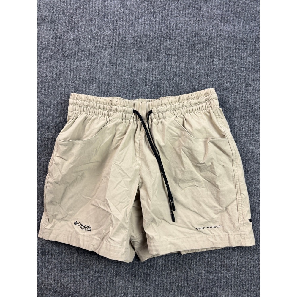 Columbia Titanium Shorts Womens XS Tan Omni-Shield Hiking Outdoor AL8478